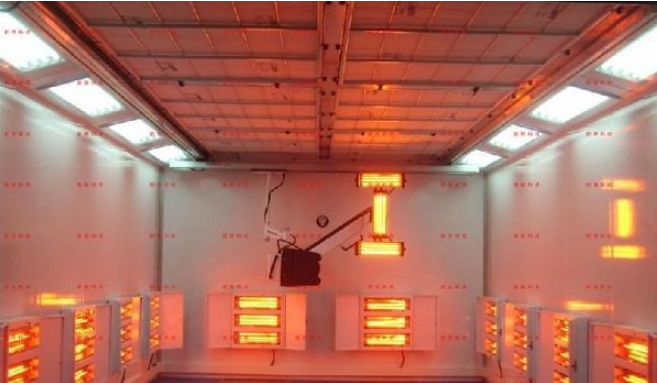 Infrared emitter for friction materials