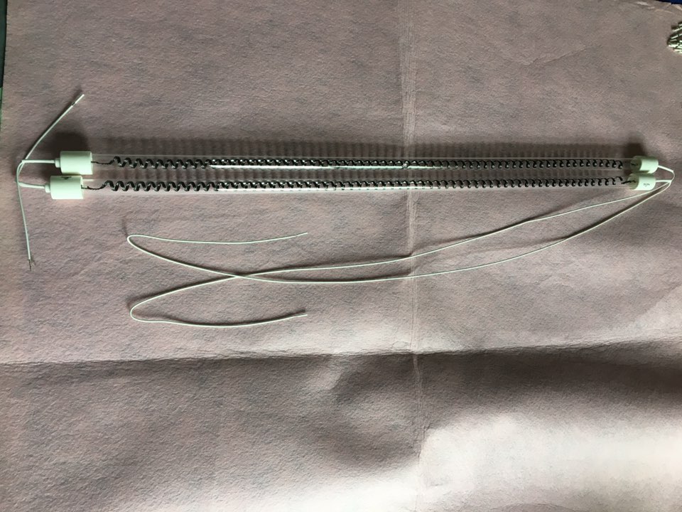 545mm 220v 1000w Clear IR Carbon Fiber Heating Lamp