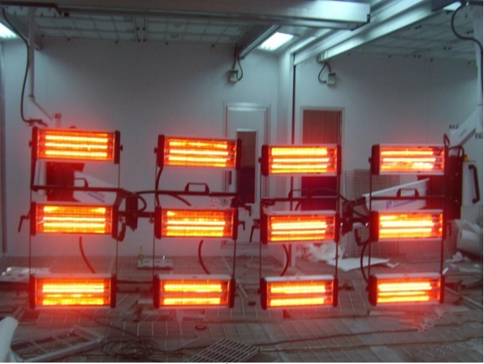 Brake pad bonding infrared heater